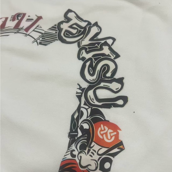 Evisu White Sweatshirt with Carton Godhead - Picture 2 of 8